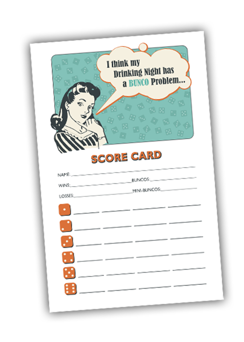 Retro housewife bunco printables